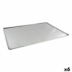 Bandeja para Horno VR Plateado Aluminio Rectangular 48 x 34 x 0,5 cm (6 Unidades)