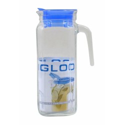 Jarra Borgonovo Igloo Transparente Vidrio Azul 1,2 L (6 Unidades)