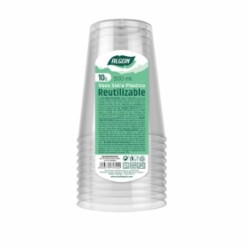 Set de vasos reutilizables Algon Transparente Sidra 40 unidades 500 ml (10 Piezas)