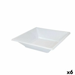 Set de platos reutilizables Algon Blanco Plástico (36 Unidades)