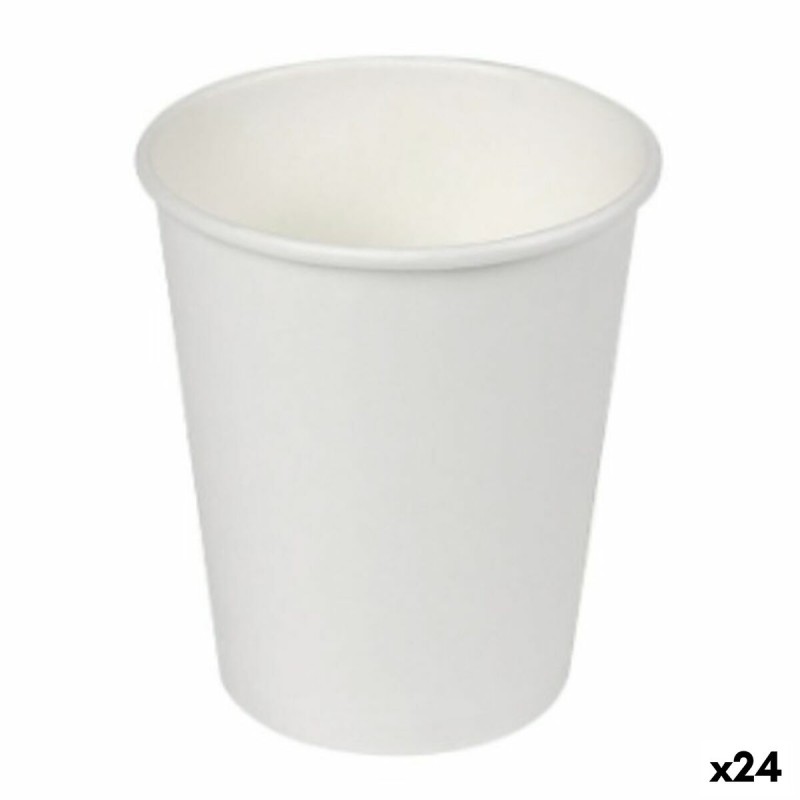 Set de Vasos Algon Cartón Desechables Blanco 24 Unidades (50 Piezas)