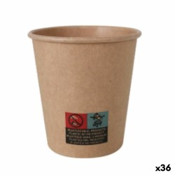 Set de Verres Algon Carton Produits à usage unique 36 Unités 200 ml (25 Pièces)