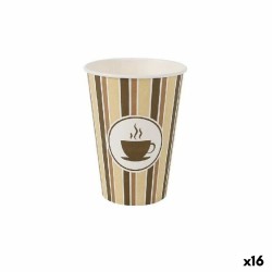 Set of lids for glasses Algon Coffee 100 Pieces 200 ml (20 Units)