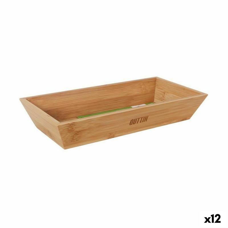 Serving board Viejo Valle Double height Bamboo 33 x 19,5 x 18 cm (2 Units)