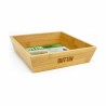 Bowl Quttin Brown Bamboo 20 x 20 x 5 cm (12 Units)