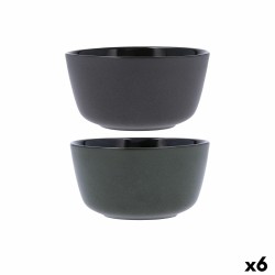 Bowl Quid Duna Green Ceramic 15 x 15 cm (6 Units)