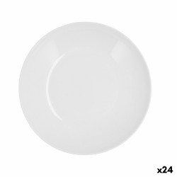 Plato Hondo Quid Select Basic Blanco Plástico 23 cm (24 Unidades)