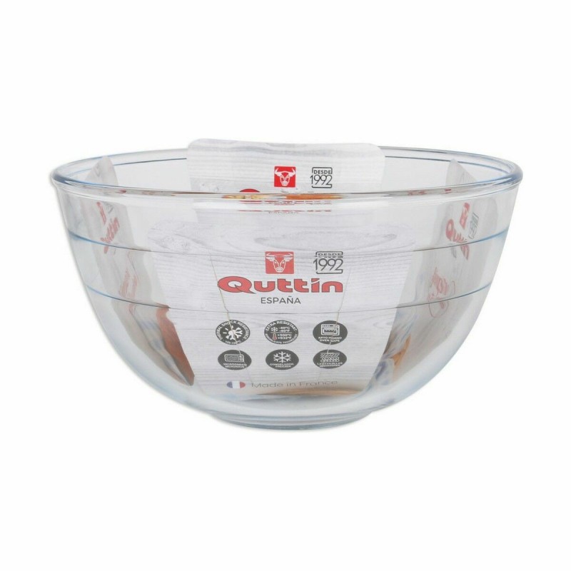 Serving Platter Quttin 725 ml Glass Oval (6 Units)