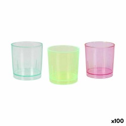 Set of Shot Glasses Algon Reusable White Plastic 72 Pieces 50 ml (18 Units)