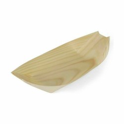 Set de Cuencos Algon Desechables Madera 4 Piezas 23 cm (24 Unidades)