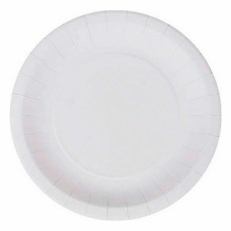 Plate set Algon Disposable Cardboard White 25 Pieces 20 cm (36 Units)