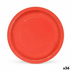 Plate set Algon Disposable Cardboard White 25 Pieces 20 cm (36 Units)