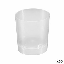 Set of reusable glasses Algon Tube, pipe Transparent 10 Pieces 300 ml (50 Units)