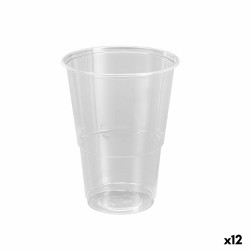 Set de vasos reutilizables Algon Plástico Transparente 50 Piezas 330 ml (12 Unidades)