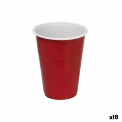 Lot de verres réutilisables Algon Plastique Transparent 25 Pièces 500 ml (12 Unités)