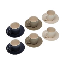 Cup with Tea Filter Versa Grey Stoneware