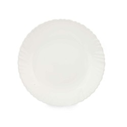 Assiette plate Blanc 24 x 2 x 24 cm (24 Unités)