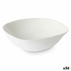 Serving Platter White Glass 34 x 2,5 x 25 cm (18 Units)