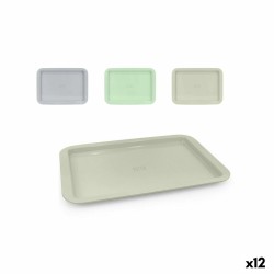 Snack tray La Mediterránea Ivory Oval 20 x 13 x 2 cm (24 Units)