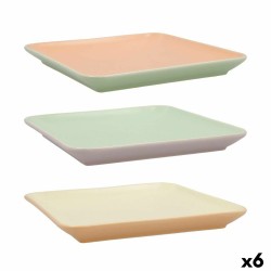 Bowl Quid Vitamina Bicoloured Ceramic 13 x 13 x 5,2 cm (6 Units)