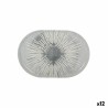 Cake stand Algon Silver 40 x 40 x 1,5 cm Circular (12 Units)