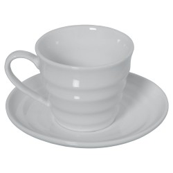 Vajilla de Porcelana Caison Aurora Marrón Gris 4 personas 12 Piezas