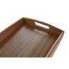 Serving Platter Inde Black 32,5 x 17,6 x 10 cm (3 Units)