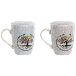 Lot de tasses Romimex Rouge Céramique 2 Unités