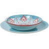 Tableware Alexandra House Living Blue Porcelain 27 x 1 x 27 cm