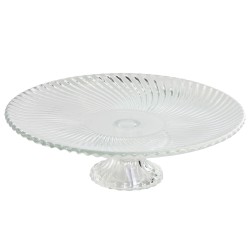 Flat Plate Home ESPRIT Transparent Crystal 20,5 x 20,5 x 7,5 cm